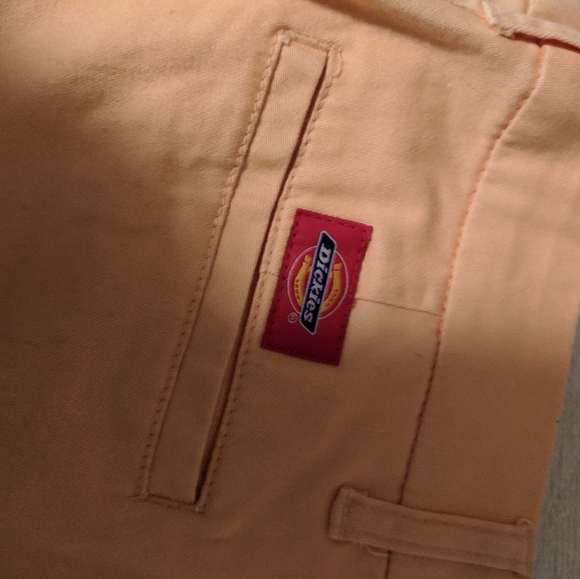 Vintage New Old Stock NWOT Dickies Peach Cotton Crop Pant - Picture 4 of 8